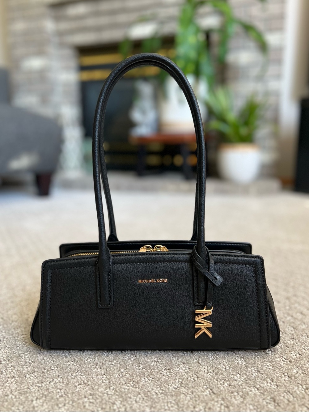 Michael Kors Laila Small Leather Shoulder Bag